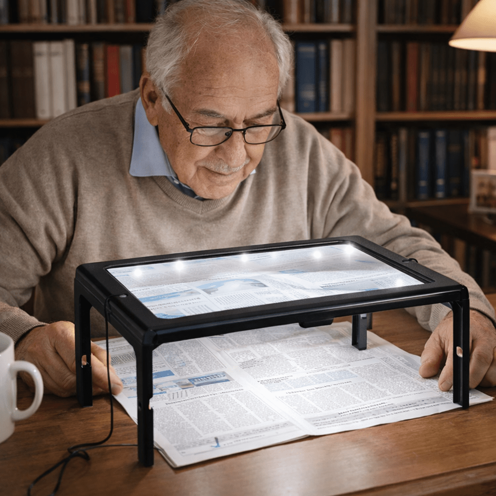 PAGEVIEW - Foldable LED Magnifier for Clear, Comfortable Reading