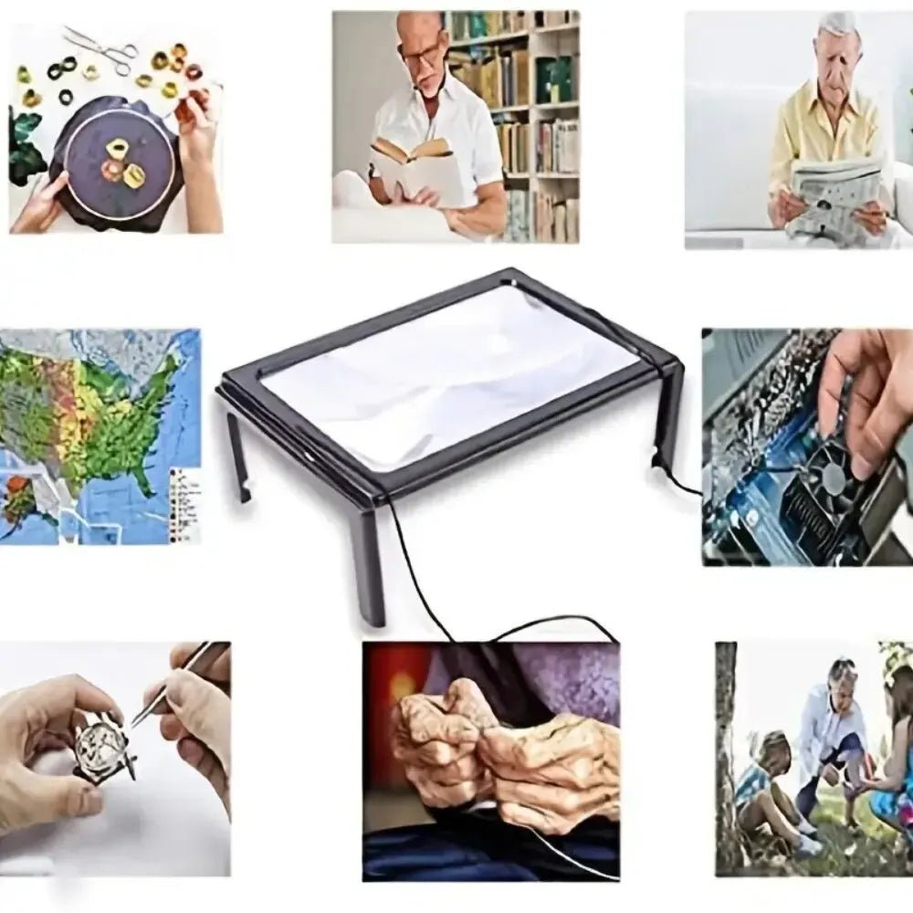 PAGEVIEW - Foldable LED Magnifier for Clear, Comfortable Reading