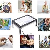 PAGEVIEW - Foldable 3x magnifying glass with LED light designed for clear and comfortable reading support