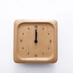 HUSHUNE - Solid Beech Alarm Clock for Quiet, Screen-Free Sleep