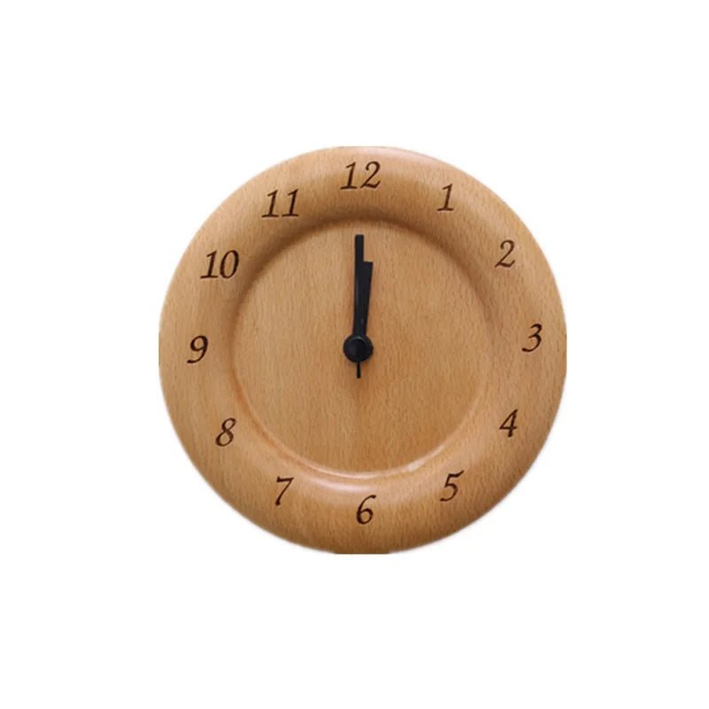 HUSHUNE - Solid Beech Alarm Clock for Quiet, Screen-Free Sleep