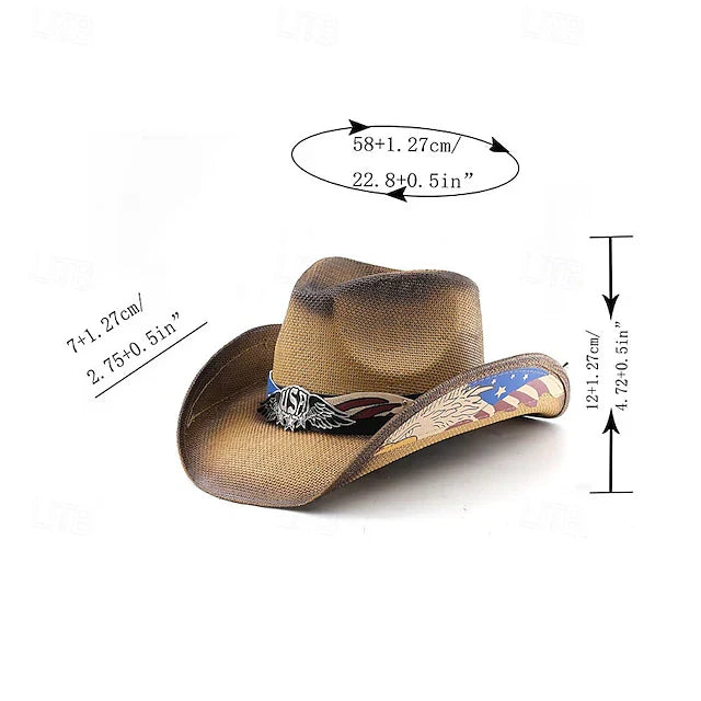 EAGLORY - Patriotic Cowboy Hat for Standout Anniversary Style
