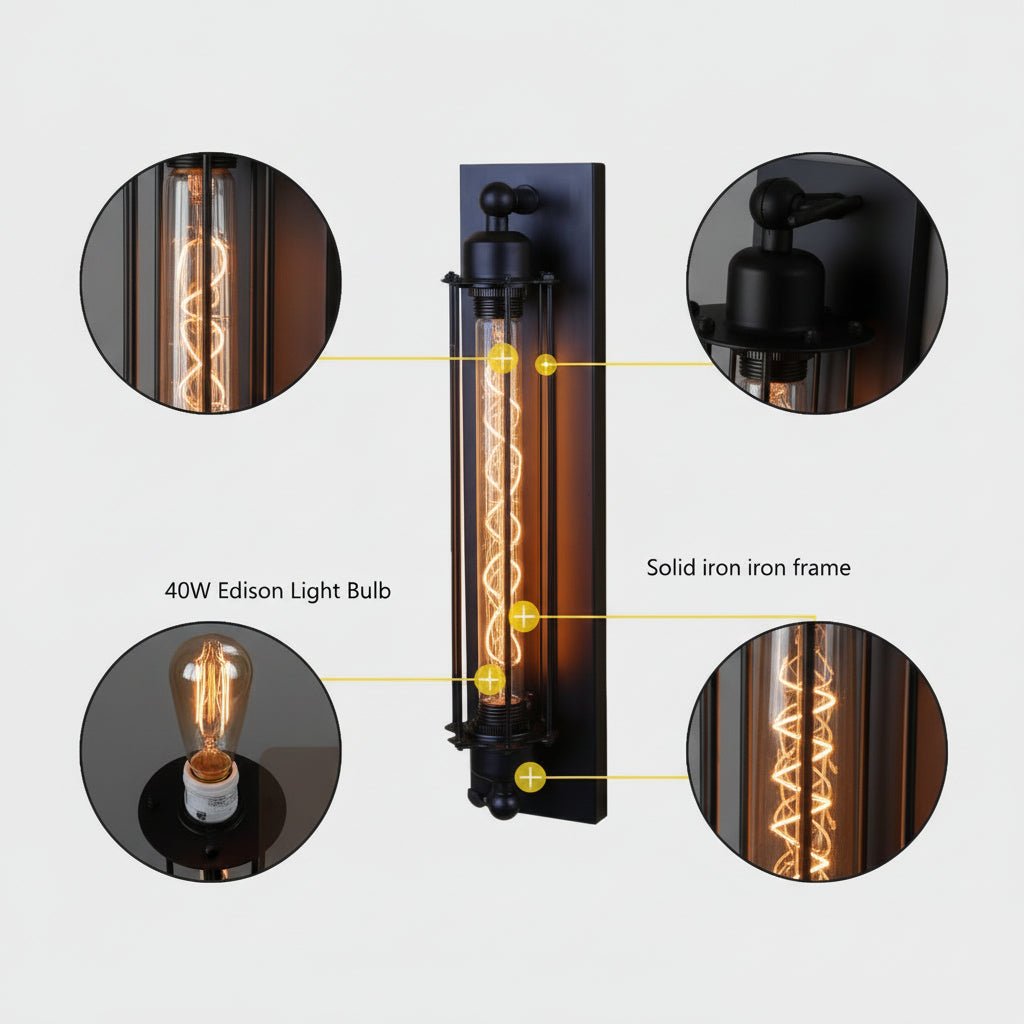 REGALIGHT - Vintage LED Wall Light for Warm Ambient Lighting