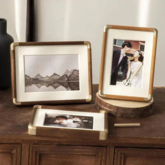 ZELVORA - Solid Walnut Photo Frame for a Refined Display