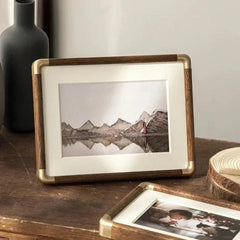 ZELVORA - Solid Walnut Photo Frame for a Refined Display