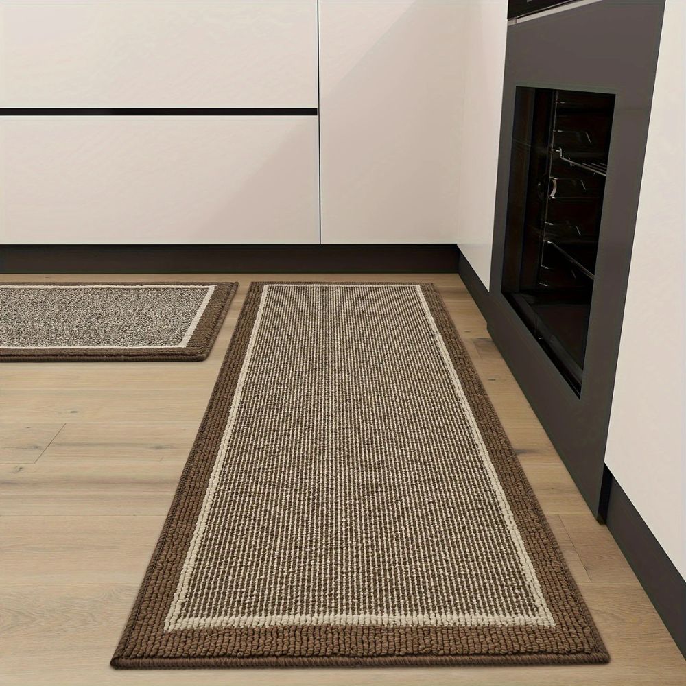 MATIVRA - Washable Non-Slip Kitchen Mat Set for Safer Footing