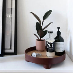 VARELUNE - Round Wood Tray for a Composed Coffee Table Display