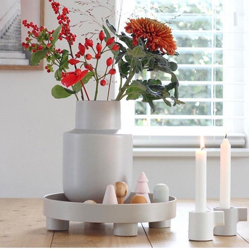 VARELUNE - Round Wood Tray for a Composed Coffee Table Display