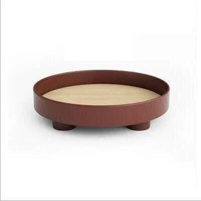 VARELUNE - Round Wood Tray for a Composed Coffee Table Display