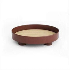 VARELUNE - Round Wood Tray for a Composed Coffee Table Display