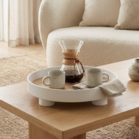 VARELUNE - Round Wood Tray for a Composed Coffee Table Display
