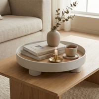 VARELUNE - Round Wood Tray for a Composed Coffee Table Display