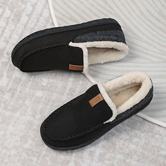 TERRAWOOL - Men's Synthetic Wool Loafers for Warm Indoor Comfort