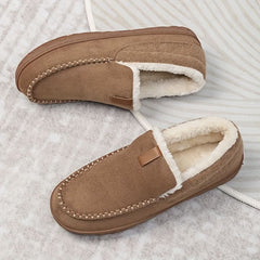 TERRAWOOL - Men's Synthetic Wool Loafers for Warm Indoor Comfort