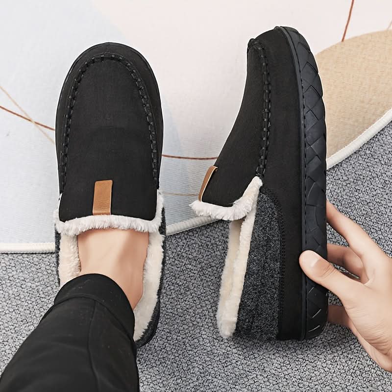 TERRAWOOL - Men's Synthetic Wool Loafers for Warm Indoor Comfort