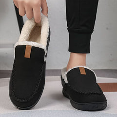 TERRAWOOL - Men's Synthetic Wool Loafers for Warm Indoor Comfort