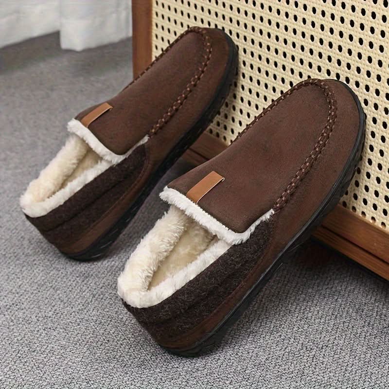 TERRAWOOL – Warm Men's Slip-On Shoes Made of Man-Made Wool