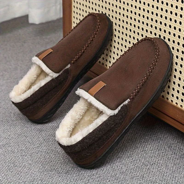 TERRAWOOL – Warm Men's Slip-On Shoes Made of Man-Made Wool
