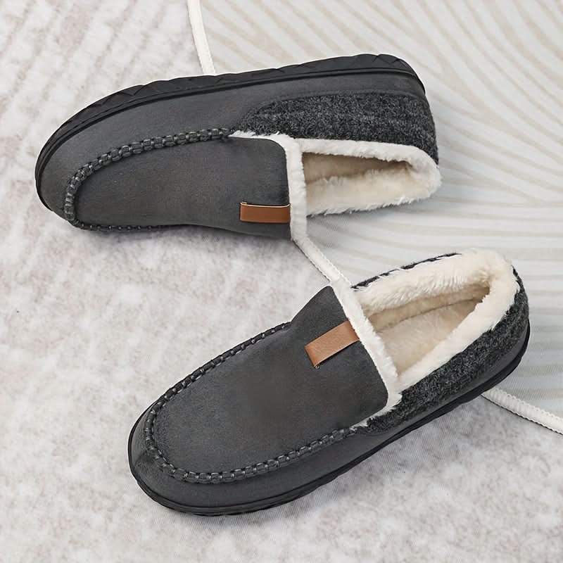 TERRAWOOL - Men's Synthetic Wool Loafers for Warm Indoor Comfort