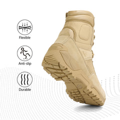 VELDRIK - Waterproof Tactical Boots for All-Day Outdoor Support