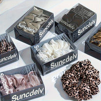 VELUNEA - Silk Scrunchie Duo for Gentle Crease-Free Styling