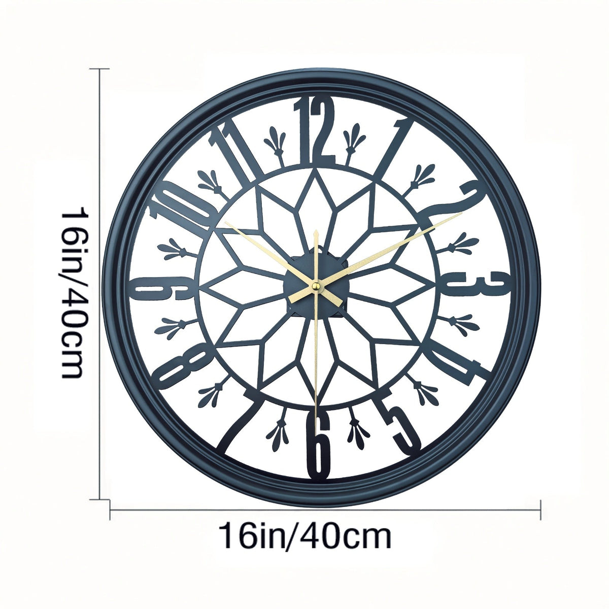 KLOVYRA - Silent Industrial Wall Clock That Anchors the Room