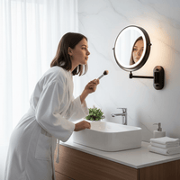 MAGNIFILUX - Rechargeable LED Magnifying Mirror for Precise Grooming