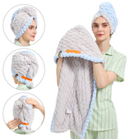 TRESSIVA - Oversized Microfiber Hair Towel for Faster Drying
