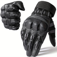 Men'S Hard Shell Protective Gloves, Touch Screen Tactical Gloves, Suitable for Outdoor Sports, Climbing, Hiking, Men And Women, Summer Winter