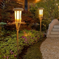 FLAMEGLOW – Solar Bamboo LED Lights for Outdoor Ambiance