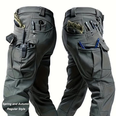 ROVEXIL - Men's Stretch Cargo Pants for Flexible Pocket Storage