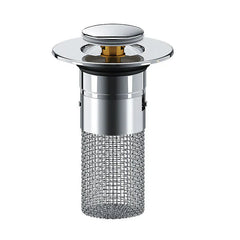 DRAIVEL - Polished Pop-Up Drain Stopper That Traps Hair and Prevents Clogs