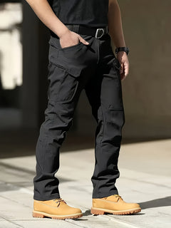 ROVEXIL - Men's Stretch Cargo Pants for Flexible Pocket Storage