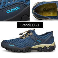 Mesh Shoes, Rubber Thick Sole, Handcrafted Cold Glue Shoes, Outdoor Casual Athletic Men'S Shoes