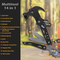 HAMVEXA - 14-In-1 Hammer Multitool for Quick Outdoor Repairs