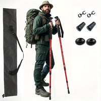 TRAVYLO - Adjustable Trekking Poles for Balanced Trail Support