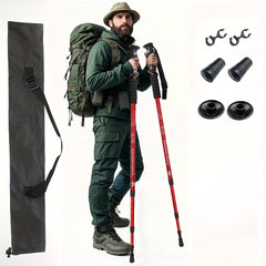 TRAVYLO - Adjustable Trekking Poles for Balanced Trail Support