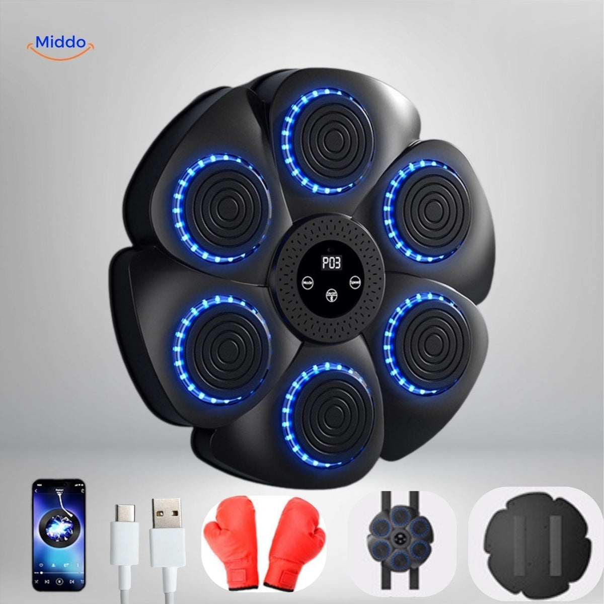 RHYVORA - Wall-Mounted Boxing Trainer for Engaging Home Workouts