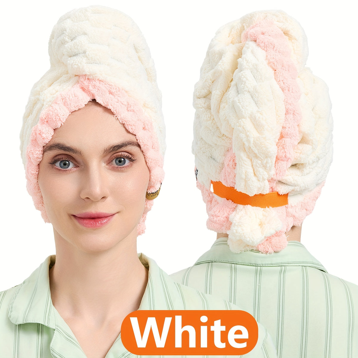 TRESSIVA - Oversized Microfiber Hair Towel for Faster Drying
