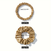 VELUNEA - Silk Scrunchie Duo for Gentle Crease-Free Styling
