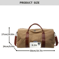 LUXIBAG - Large Capacity Vintage Washed Travel Duffel Bag Multi-Purpose Organizer