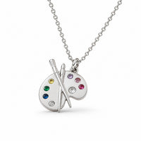 ZIRALUNE - Artist Palette Necklace for Creative Self-Expression