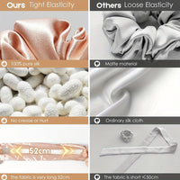 VELUNEA - Silk Scrunchie Duo for Gentle Crease-Free Styling
