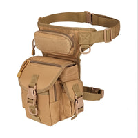 Men's Tactical Waist Bag Leg Hanging B Type Cross Leg Belt Outdoor Riding Hiking Thigh Bag