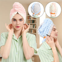 TRESSIVA - Oversized Microfiber Hair Towel for Faster Drying