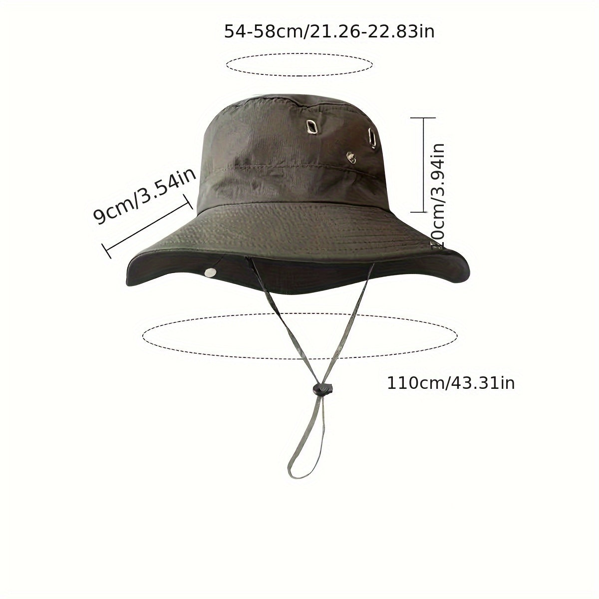 TREKIVA - Quick-Dry Bucket Hat for Windproof Sun Protection