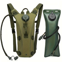 Hydration Backpack with 101.44oz Water Bladder - Tactical Water Bag Lightweight WithAdjustable Straps, Large Capacity for Hiking, Biking, Running & Climbing, Black, HikingBackpack