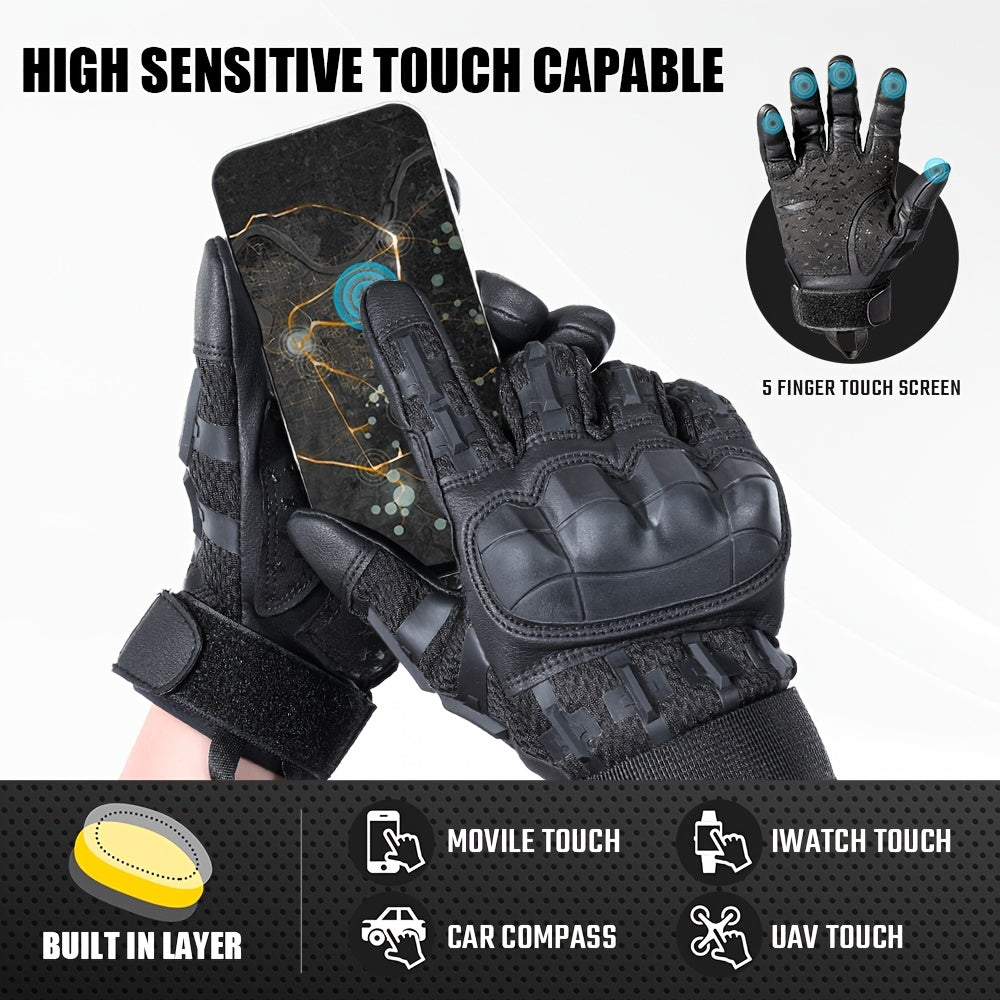 GRIPVORA - Hard-Shell Touchscreen Gloves for Outdoor Protection