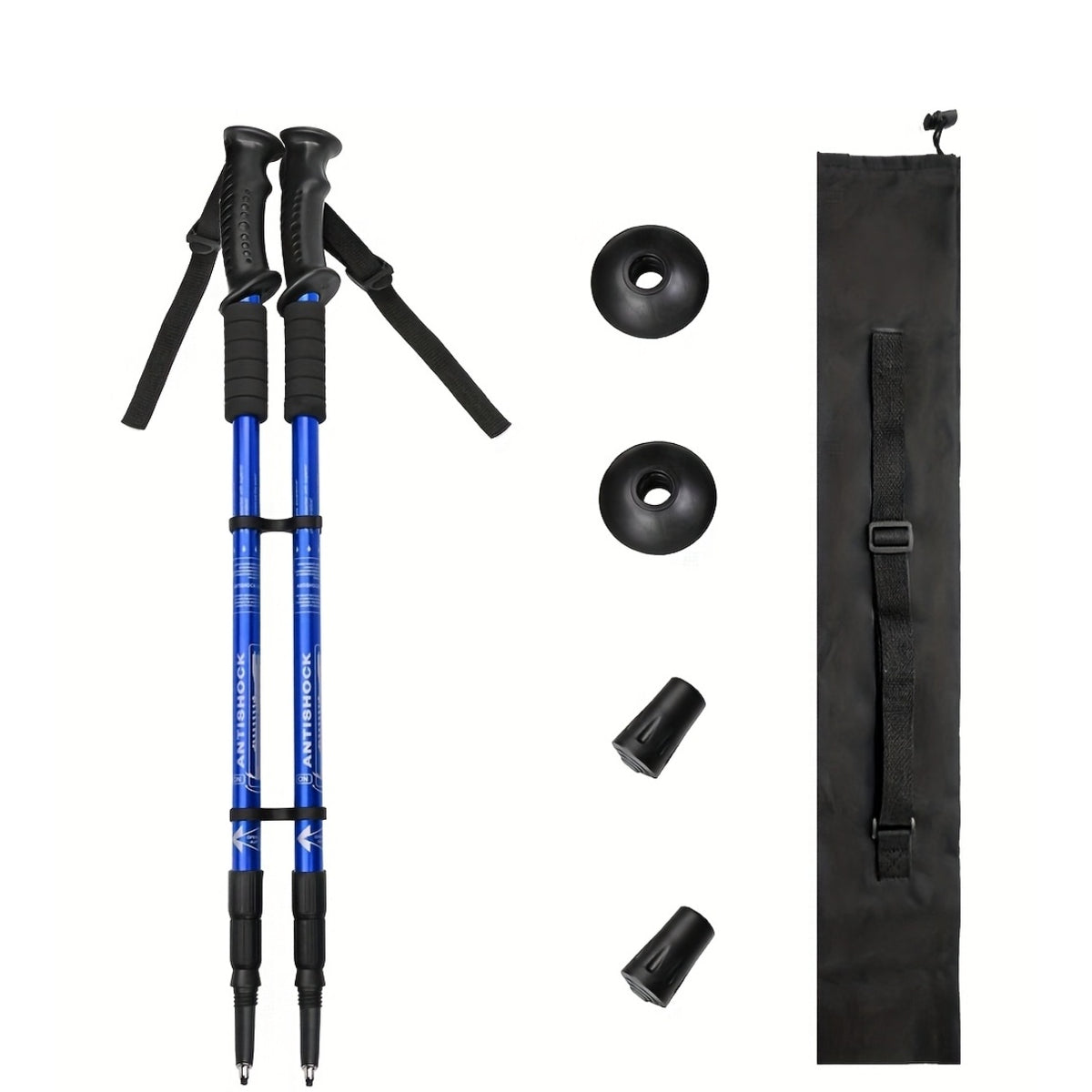 TRAVYLO - Adjustable Trekking Poles for Balanced Trail Support