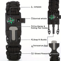 SURVIBRAID – 5-in-1 Survival Paracord Bracelet with Emergency Tools